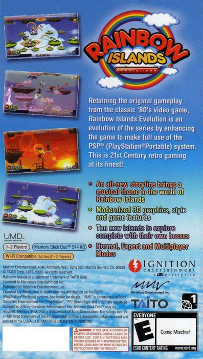 Rainbow Islands Evolution – PlayStation Portable (PSP) - for just $8.99! 