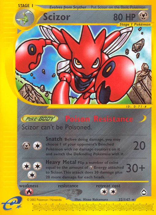 Scizor (32/147) [Aquapolis] - for just $25.65! 
