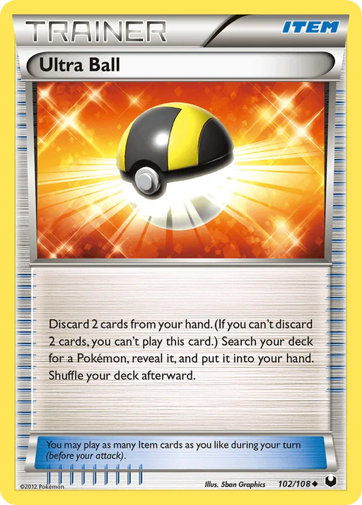 Ultra Ball (102/108) [Black & White: Dark Explorers] - for just $0.60! 