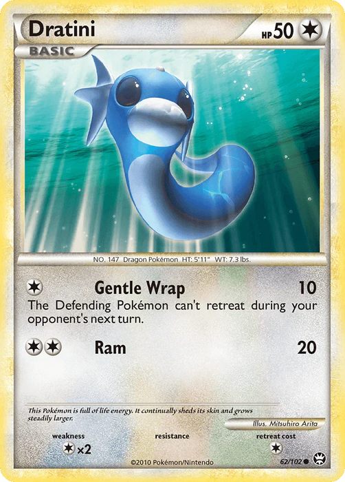 Dratini (62/102) [HeartGold & SoulSilver: Triumphant] - for just $0.45! 