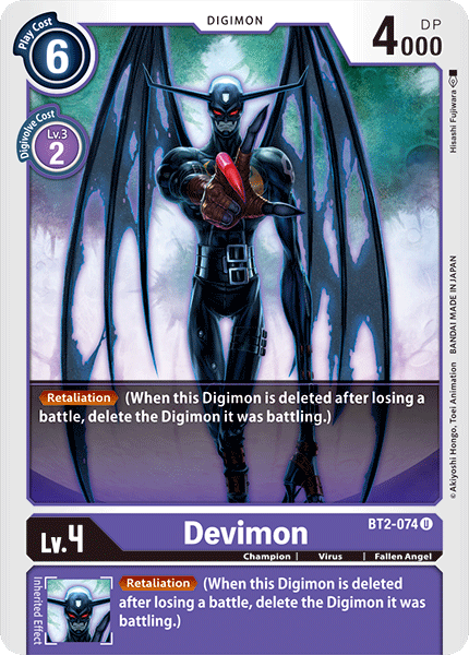 Devimon [BT2-074] [Release Special Booster Ver.1.0] - Just $0.09! Shop now at Retro Gaming of Denver