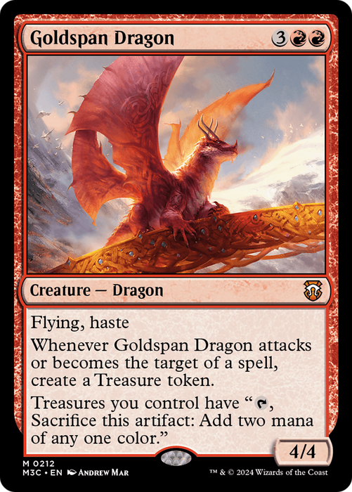 Goldspan Dragon (M3C-212) - Modern Horizons 3 Commander - for just $2.08! 