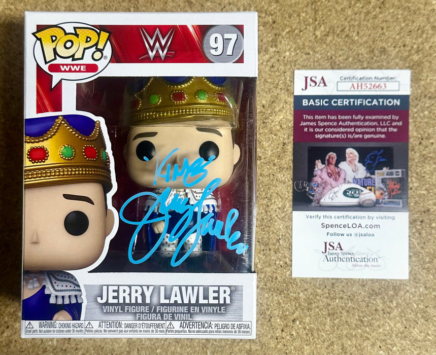 Jerry “The King” Lawler Signed WWE Wrestling Funko Pop! #97 With JSA COA - for just $90! 