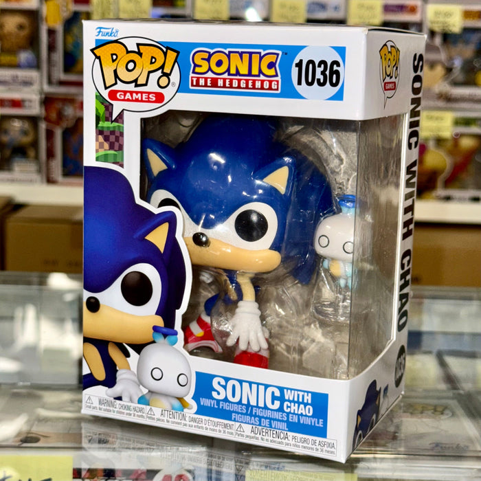 Funko Pop! Games Sonic With Chao #1036 Sonic the Hedgehog 2024 Sega - for just $13! 