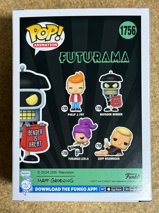 Funko Pop! Animation Matador Bender #1756 Futurama Season Four 2024 - for just $13! 