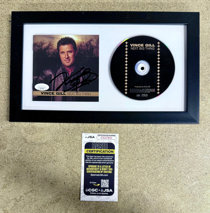 Vince Gill Framed & Signed “Next Big Thing” (2003) CD Booklet With JSA COA - for just $150! 