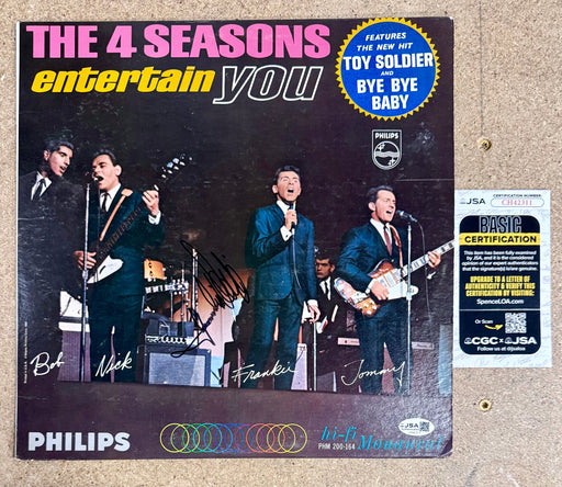 Frankie Valli Signed & Framed (4) Four Seasons Is The Word Vinyl With JSA COA - for just $150! 