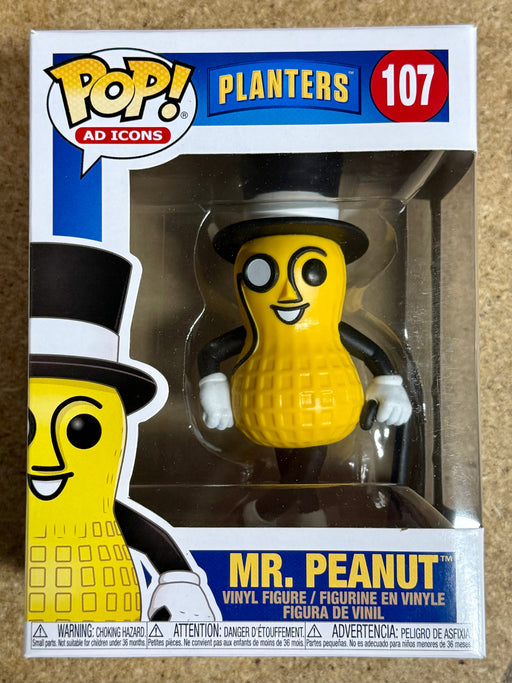 Funko Pop! Ad Icons Mr. Peanut #107 Planters Peanuts Mascot 2020 Vaulted - for just $10! 