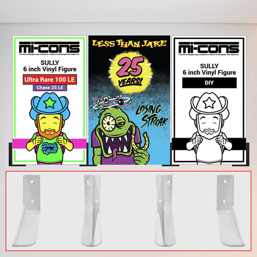 3D Floating Shelf for Mi-Cons Toy Boxes (Shelf Size: 3in high x 4in deep) - for just $14.99! 