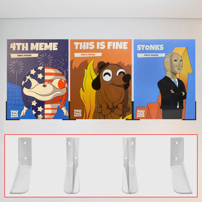 3D Floating Shelf for Youtooz Standard Size Boxes (Shelf Size: 2in high x 3in deep) - for just $14.99! 