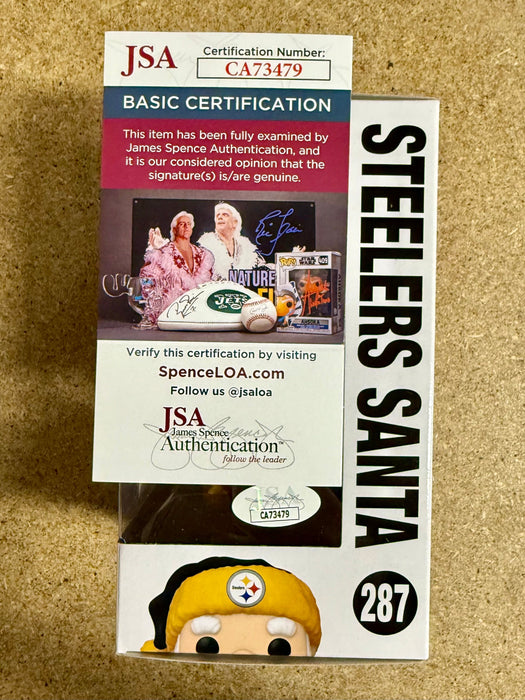 Nick Herbig Signed NFL Pittsburgh Steelers Santa Funko Pop! #287 With JSA COA - for just $110! 