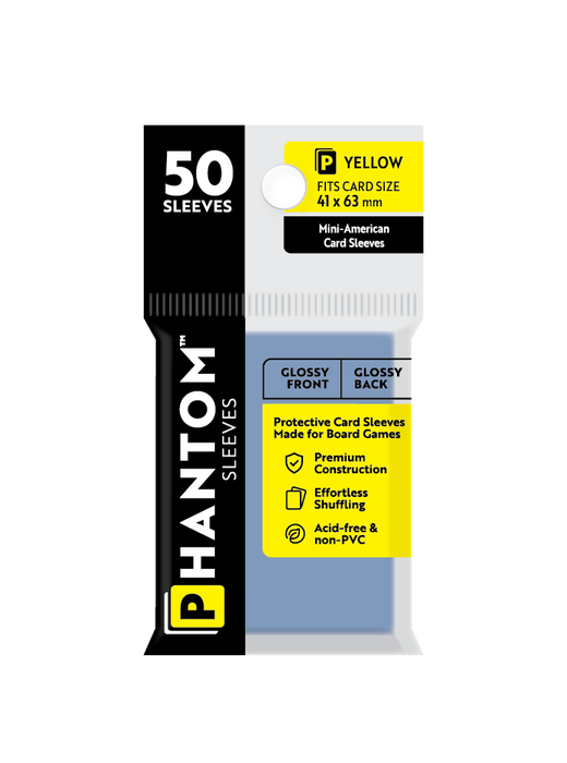 Phantom Sleeves: Yellow Size (41mm x 63mm) 50 ct - for just $3.99! 