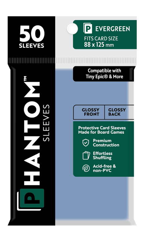 Phantom Sleeves: Evergreen Size (88mm x 125mm) 50 ct - for just $3.99! 