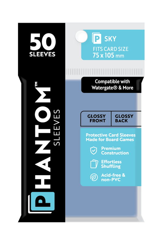 Phantom Sleeves: Sky Size (75mm x 105mm) 50 ct - for just $3.99! 