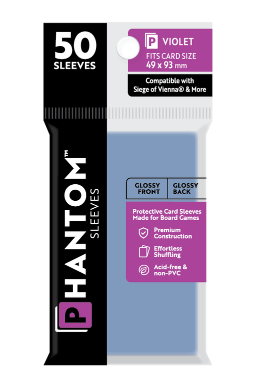 Phantom Sleeves: Violet Size (49mm x 93mm) 50 ct - for just $3.99! 