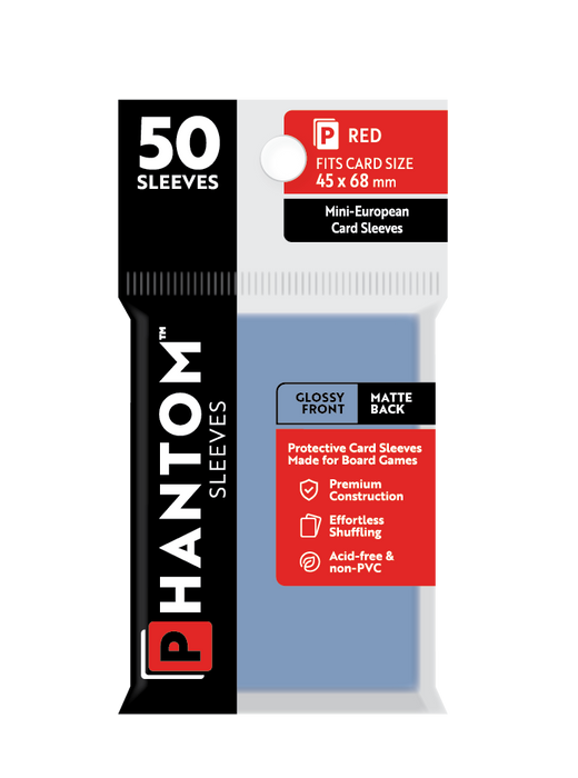 Phantom Sleeves: Red Size (45mm x 68mm) 50 ct - for just $3.99! 