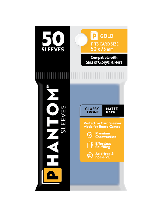 Phantom Sleeves: Gold Size (50mm x 75mm) 50 ct - for just $3.99! 