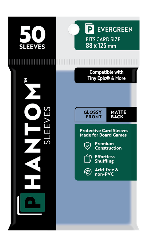 Phantom Sleeves: Evergreen Size (88mm x 125mm) 50 ct - for just $3.99! 