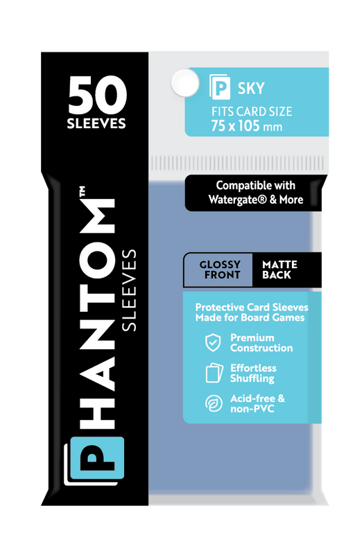 Phantom Sleeves: Sky Size (75mm x 105mm) 50 ct - for just $3.99! 