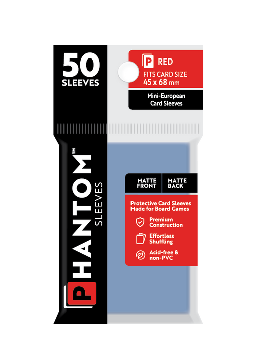 Phantom Sleeves: Red Size (45mm x 68mm) 50 ct - for just $3.99! 