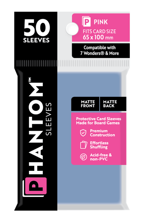 Phantom Sleeves: Pink Size (65mm x 100mm) 50 ct - for just $3.99! 