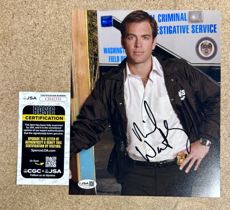 Michael Weatherly Signed NCIS Agent Anthony “Tony” DiNozzo 8x10 Photo With JSA COA - for just $150! 