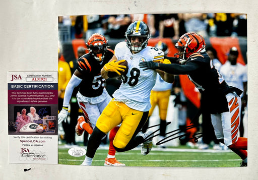 Pat Freiermuth Signed Autographed NFL Pittsburgh Steelers TE 8x10 Photo With JSA COA - for just $50! 
