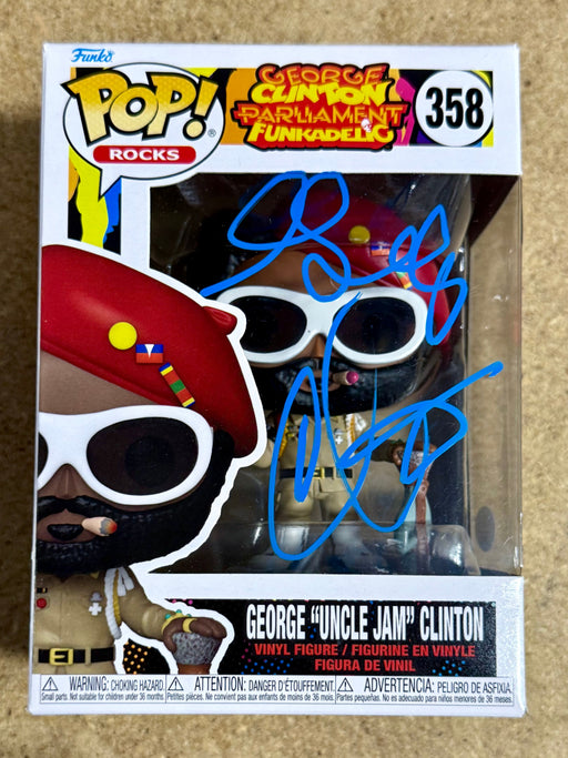 George “Uncle Jam” Clinton Signed Funko Pop! Rocks #358 2023 With JSA COA - for just $175! 