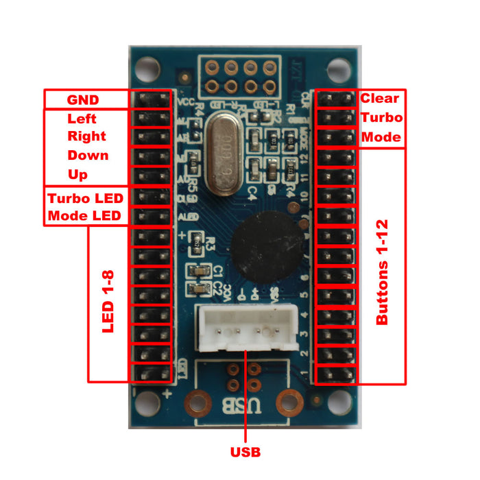 RAC-C300 4.8mm Zero Delay USB Encoder For PC Arcade Joystick Button Board Cables - Just $9.99! Shop now at Retro Gaming of Denver