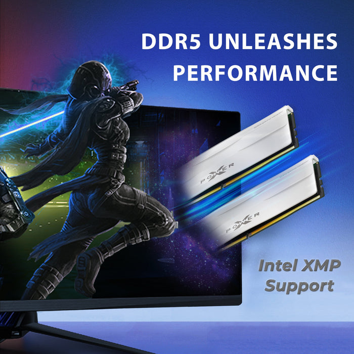 Silicon Power Zenith Gaming DDR5 6000MT/s (PC5-48000) CL30 32GB(2x16GB)-64GB(2x32GB) AMD Expo/Intel XMP 3.0 Dual Pack 1.35V Desktop Unbuffered DIMM [White] - for just $386.97! 