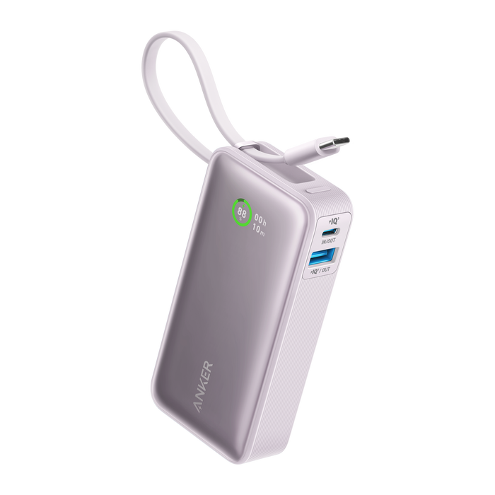 Anker Nano Power Bank (30W, Built-In USB-C Cable) - for just $43.49! 