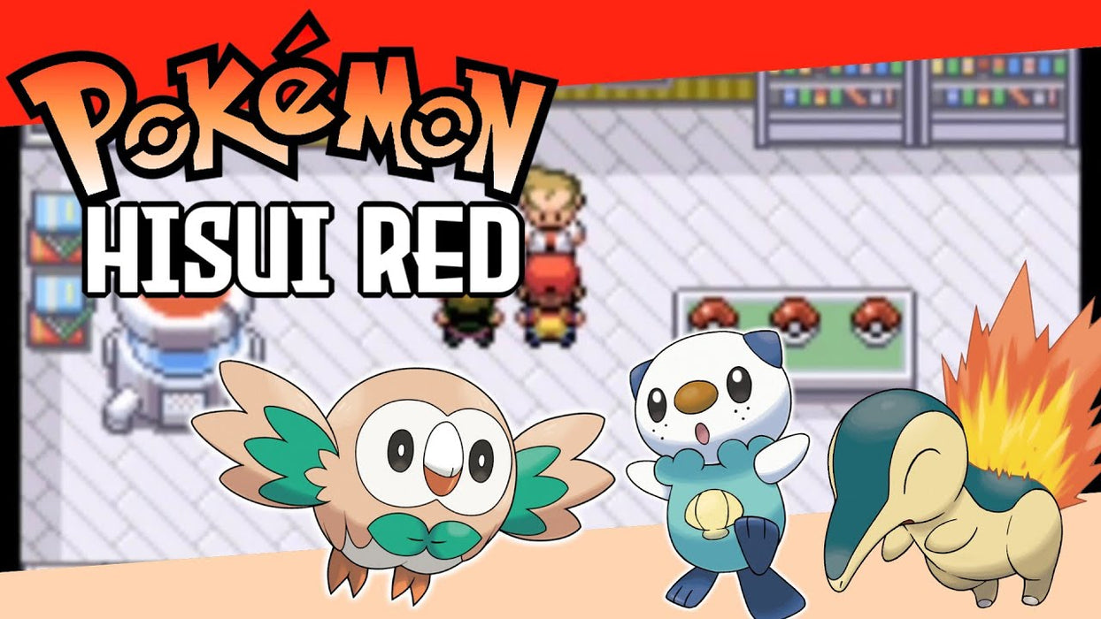 Pokemon Hisui Red GBA Custom Pokemon ROM Hack Video Game Boy Advance - for just $18.49! 