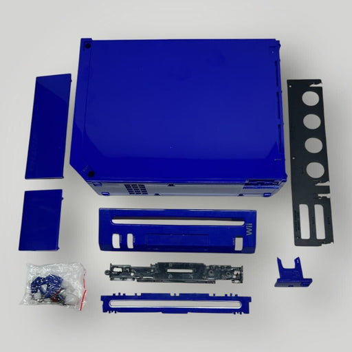 Nintendo Wii Full Replacement Shell Housing Faceplate Blue Complete - for just $27.49! 