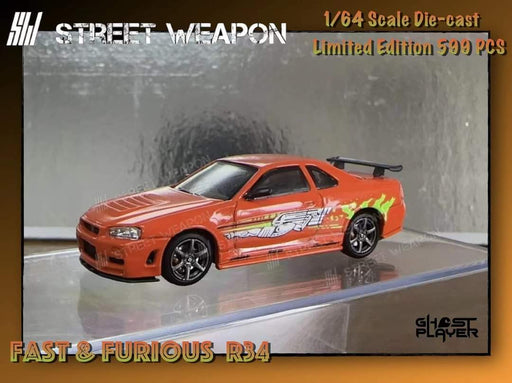 Street Weapon Nissan (R34) GT-R Fast & Furious Livery 1:64 - for just $34.99! 
