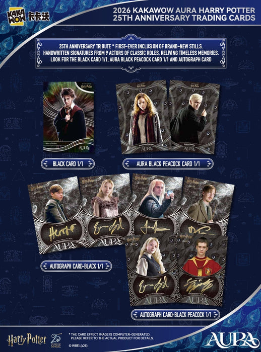 AURA: Harry Potter 25th Anniversary Trading Cards - Blaster Bundle - for just $50! 