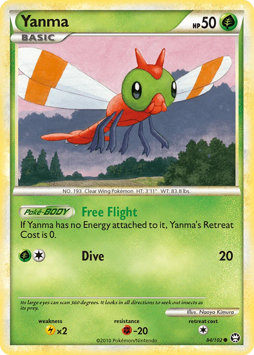 Yanma (84/102) [HeartGold & SoulSilver: Triumphant] - for just $0.15! 