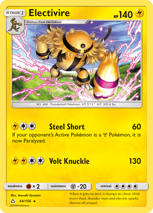 Electivire (44/156) [Sun & Moon: Ultra Prism] - for just $0.15! 