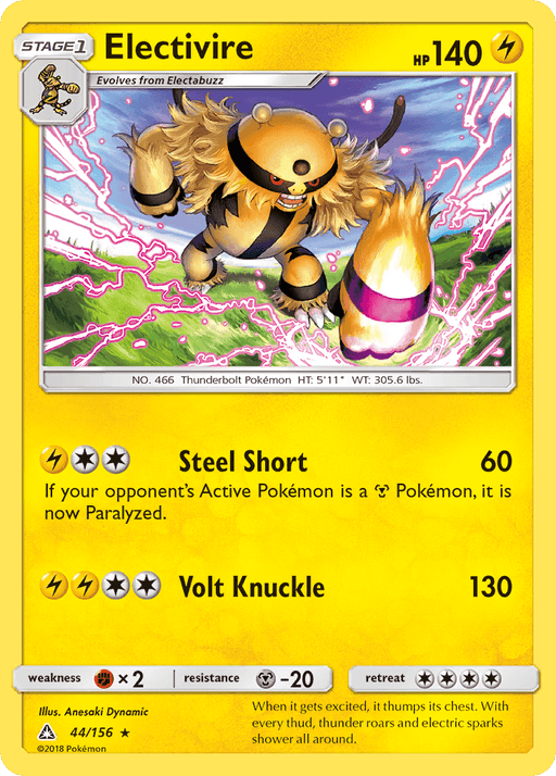 Electivire (44/156) [Sun & Moon: Ultra Prism] - for just $0.15! 