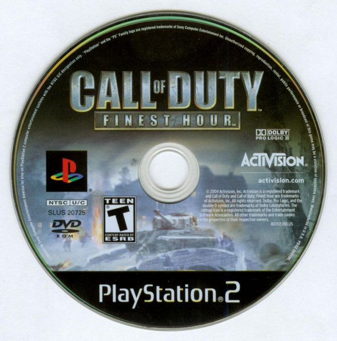 Call of Duty: Finest Hour – PlayStation 2 (PS2) - for just $8.99! 