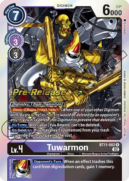 Tuwarmon [BT11-082] [Dimensional Phase Pre-Release Promos] - Just $0.15! Shop now at Retro Gaming of Denver