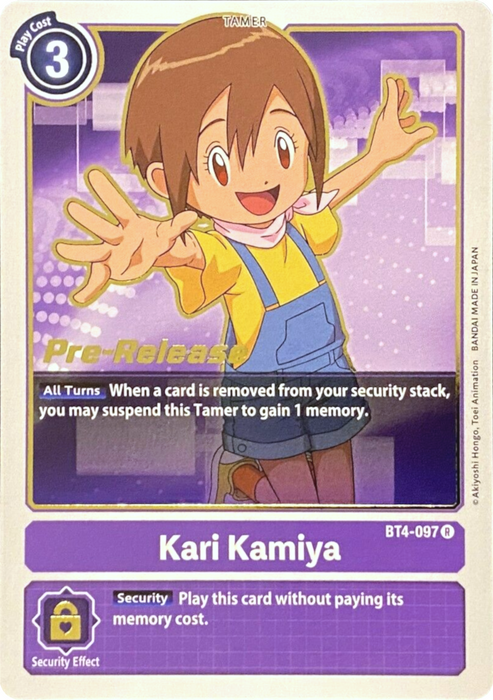 Kari Kamiya [BT4-097] [Great Legend Pre-Release Promos] - Just $0.20! Shop now at Retro Gaming of Denver