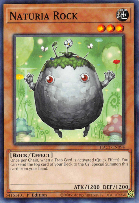 Naturia Rock (Duel Terminal) [HAC1-EN094] Parallel Rare - for just $0.20! 