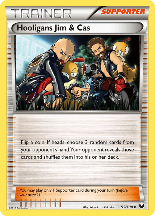 Hooligans Jim & Cas (95/108) [Black & White: Dark Explorers] - for just $0.20! 