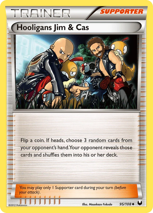 Hooligans Jim & Cas (95/108) [Black & White: Dark Explorers] - for just $0.15! 