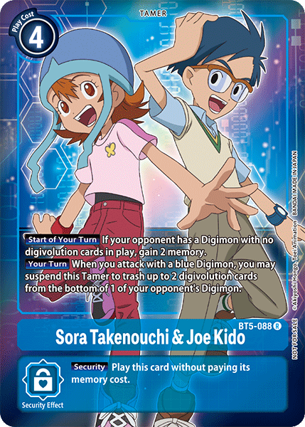 Sora Takenouchi & Joe Kido [BT5-088] (Buy-A-Box Promo) [Battle of Omni Promos] - Just $1.60! Shop now at Retro Gaming of Denver