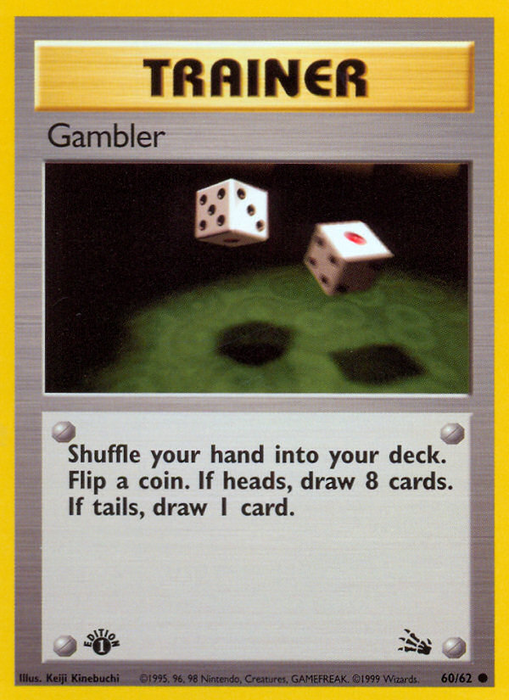 Gambler (60/62) [Fossil 1st Edition] - Just $0.20! Shop now at Retro Gaming of Denver