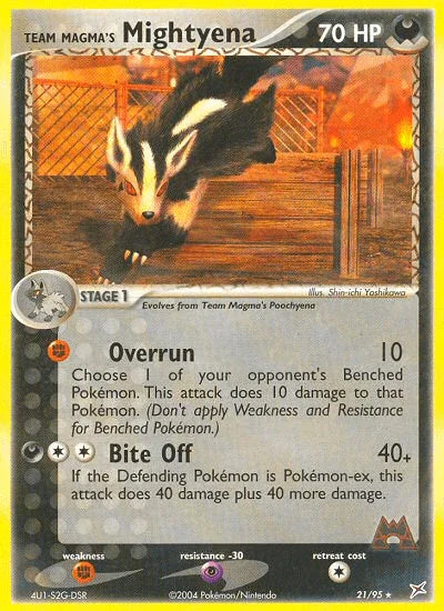 Team Magma's Mightyena (21/95) [EX: Team Magma vs Team Aqua] - for just $1.50! 