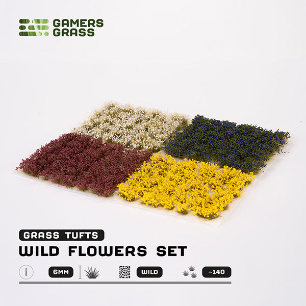Gamers Grass Tufts: Wild Flowers Set- Wild - for just $15.95! 