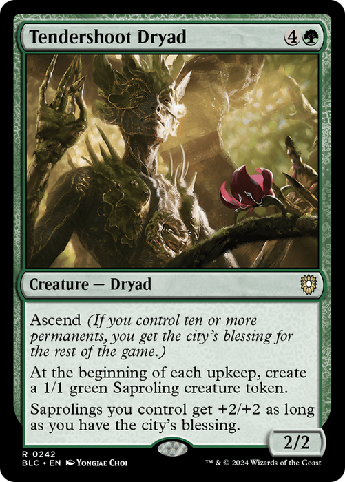Tendershoot Dryad (BLC-242) - Bloomburrow Commander - for just $0.61! 