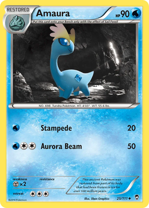 Amaura (25/111) [XY: Furious Fists] - for just $1.10! 